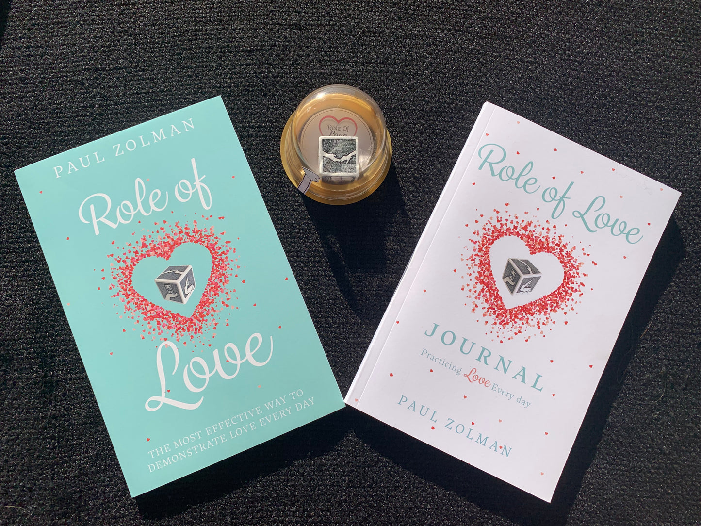 role of love bundle with book, cube and journal