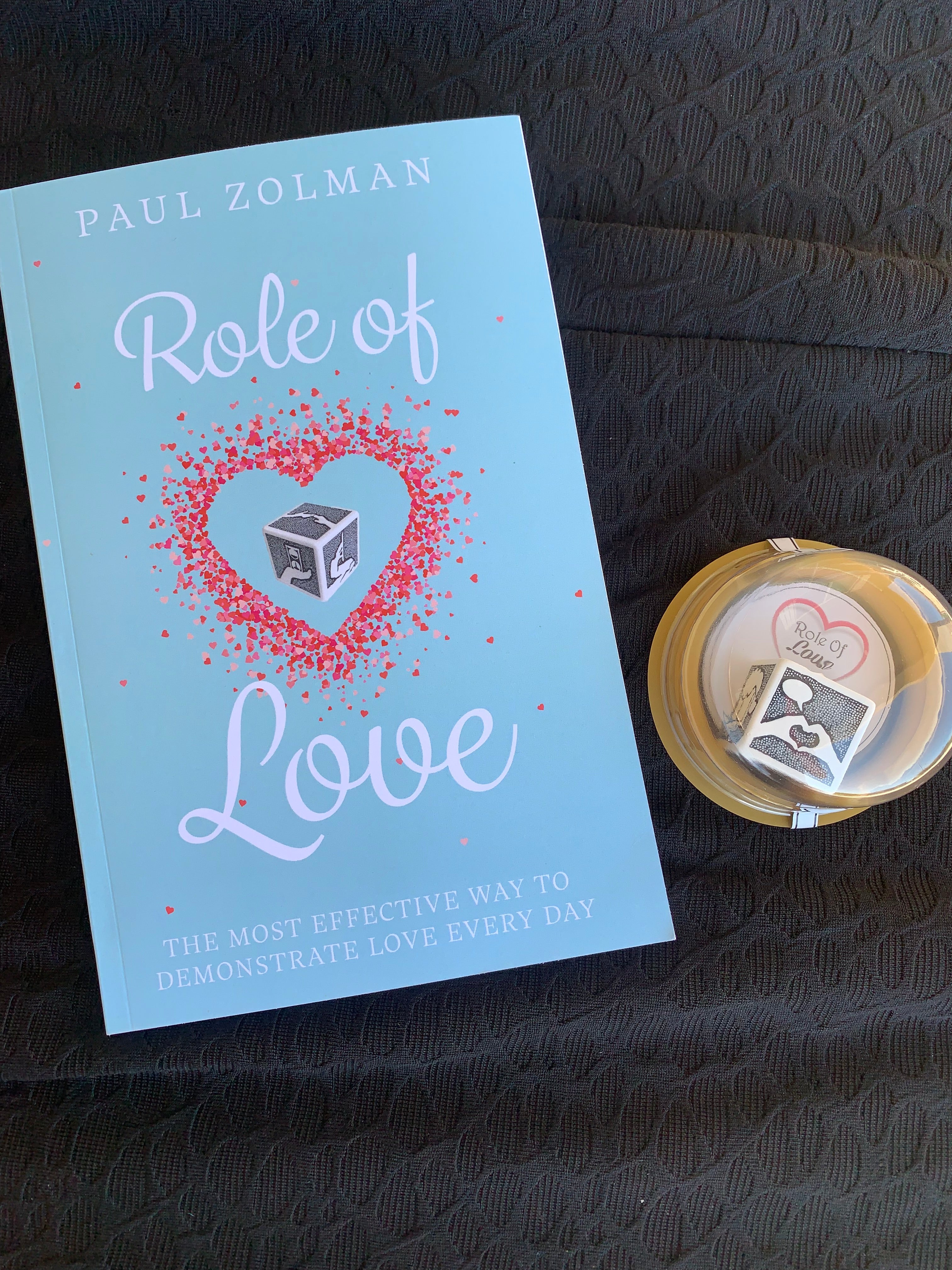 Role of Love book by author Paul Zolman and the love cube